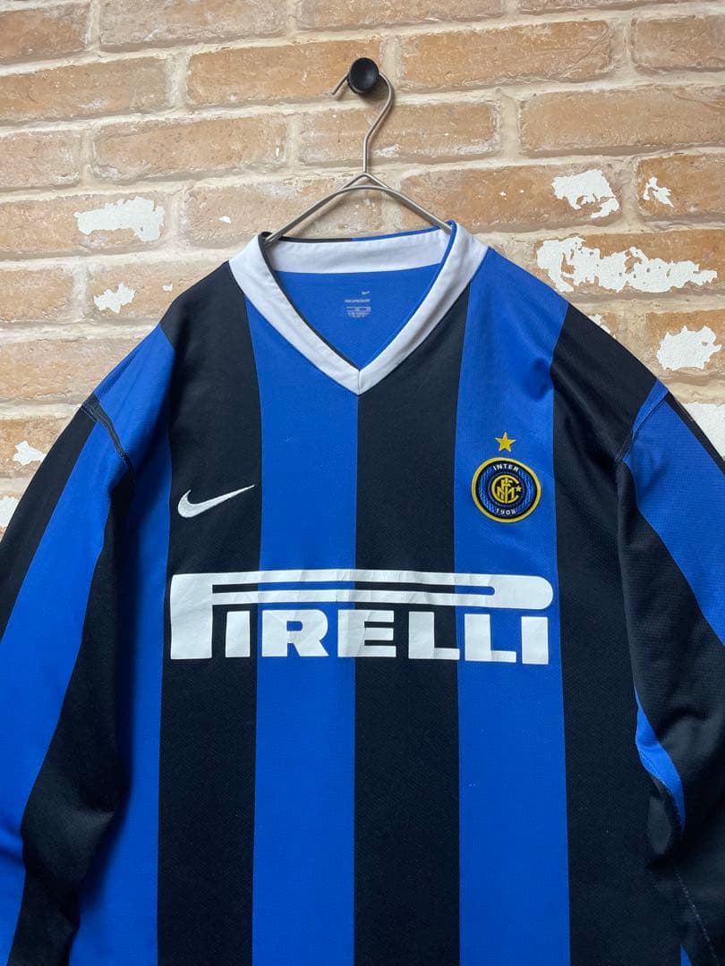 00s NIKE ユニフォーム　サッカーシャツ　ナイキ　インテル　intel 青