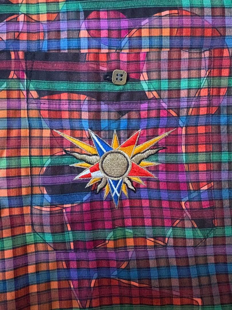 J's JUMBO ジャンボ尾崎 総柄　ポロシャツ 刺繍　サイズL