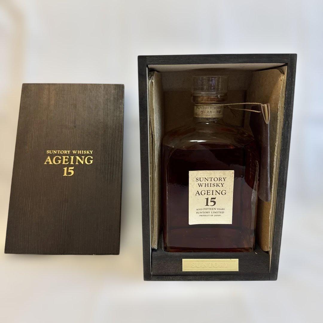 【未開栓】Suntory Whisky AGEING 15 15年熟成　木箱