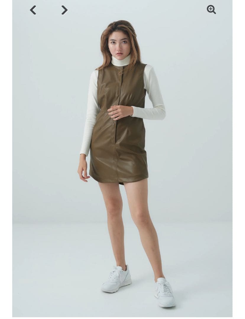 SUIC GOLF レザー ミニドレス