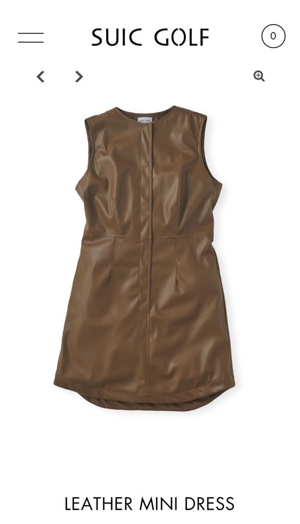 SUIC GOLF レザー ミニドレス