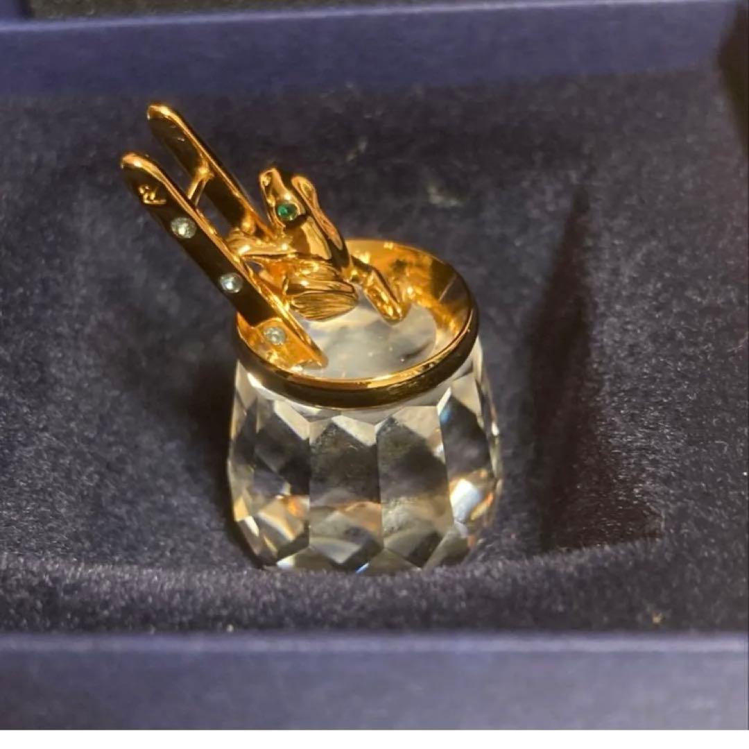 スワロフスキー　ウェザーフロッグ　かえる　ハシゴ