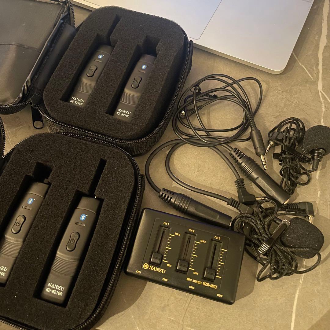 【美品】NANZU なんず無線NZ-W210C ピンマイク ミキサー