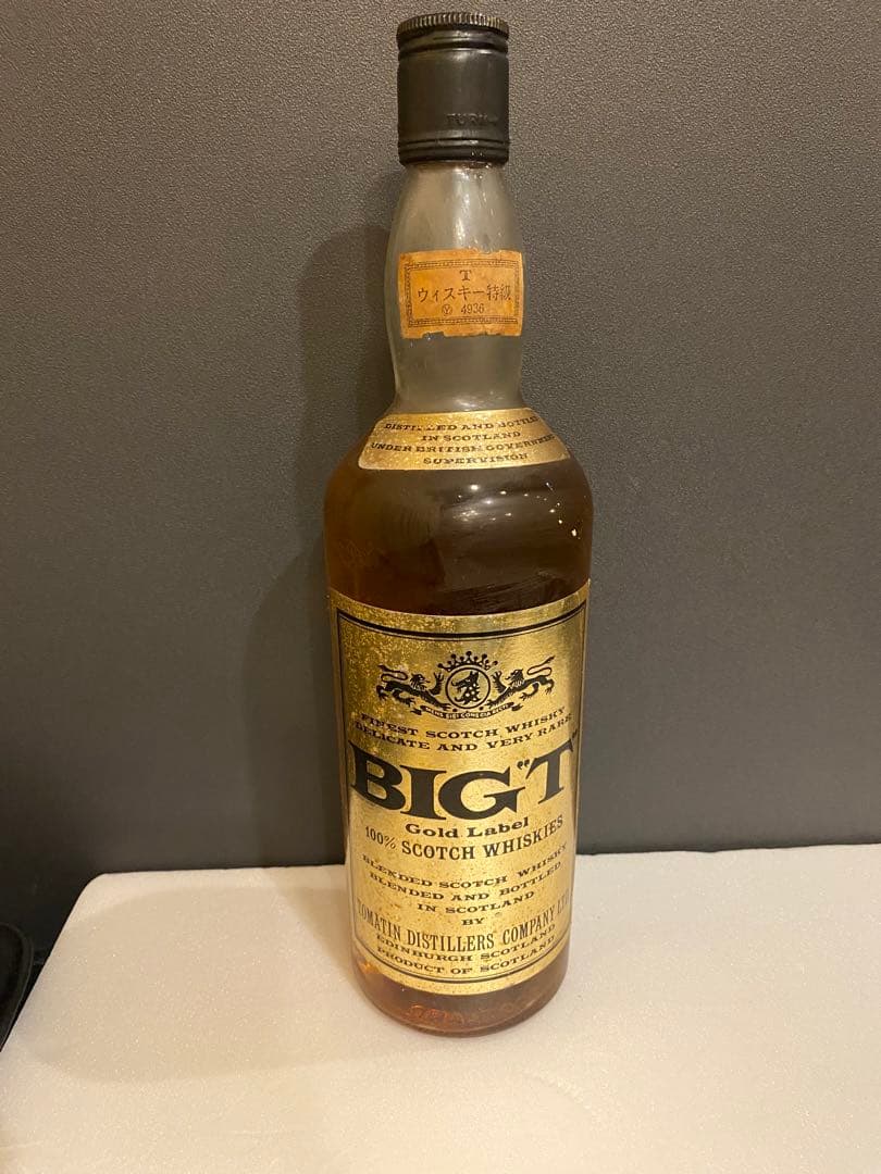 BIG T Gold Label 100% Scotch Whisky古酒
