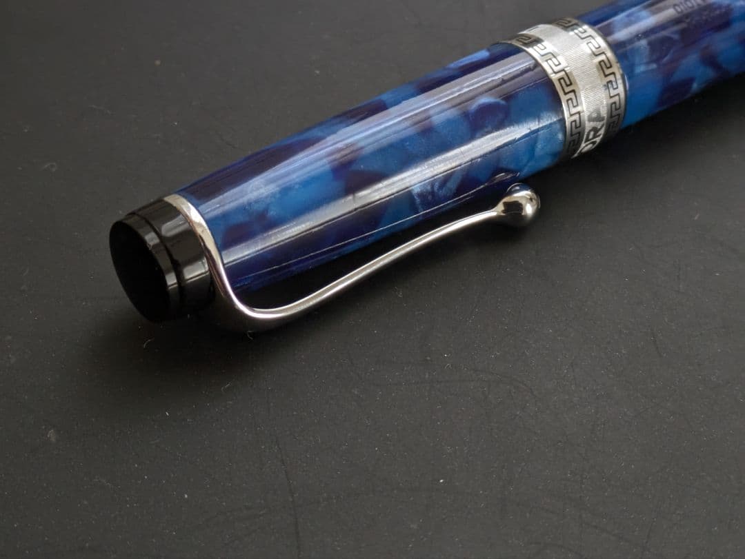 アウロラ オプティマ 万年筆 ブルーCT F 14k AURORA 吸入式