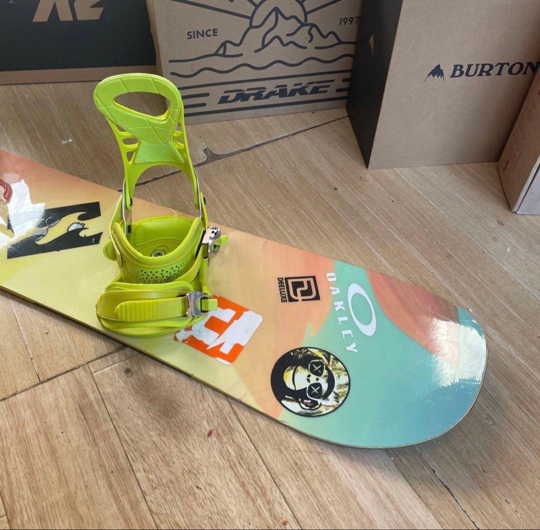 SALOMON×STELLA　希少130代　バイン付　スノーボードセット