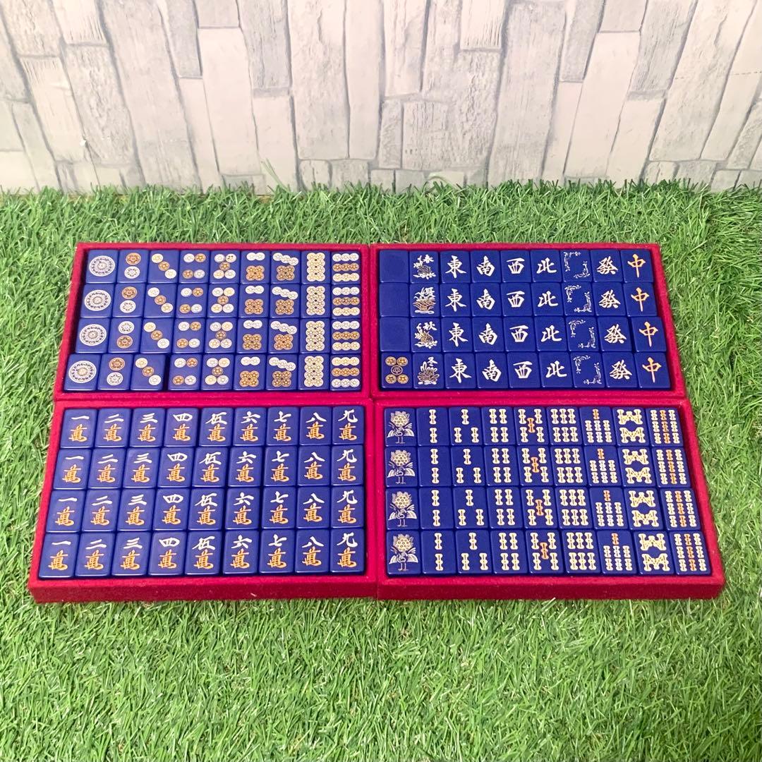 良品 希少全青牌 麻雀牌 キングバードケース TAKARA 五筒王冠