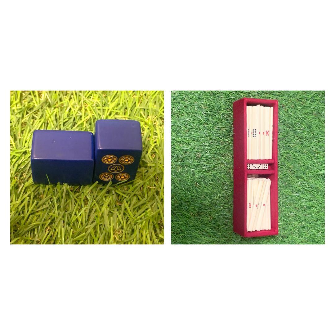 良品 希少全青牌 麻雀牌 キングバードケース TAKARA 五筒王冠