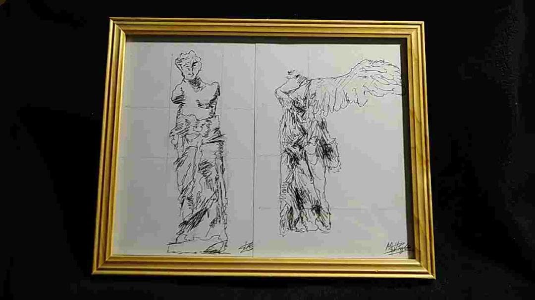 サモトラケのニケとミロのヴィーナスの習作