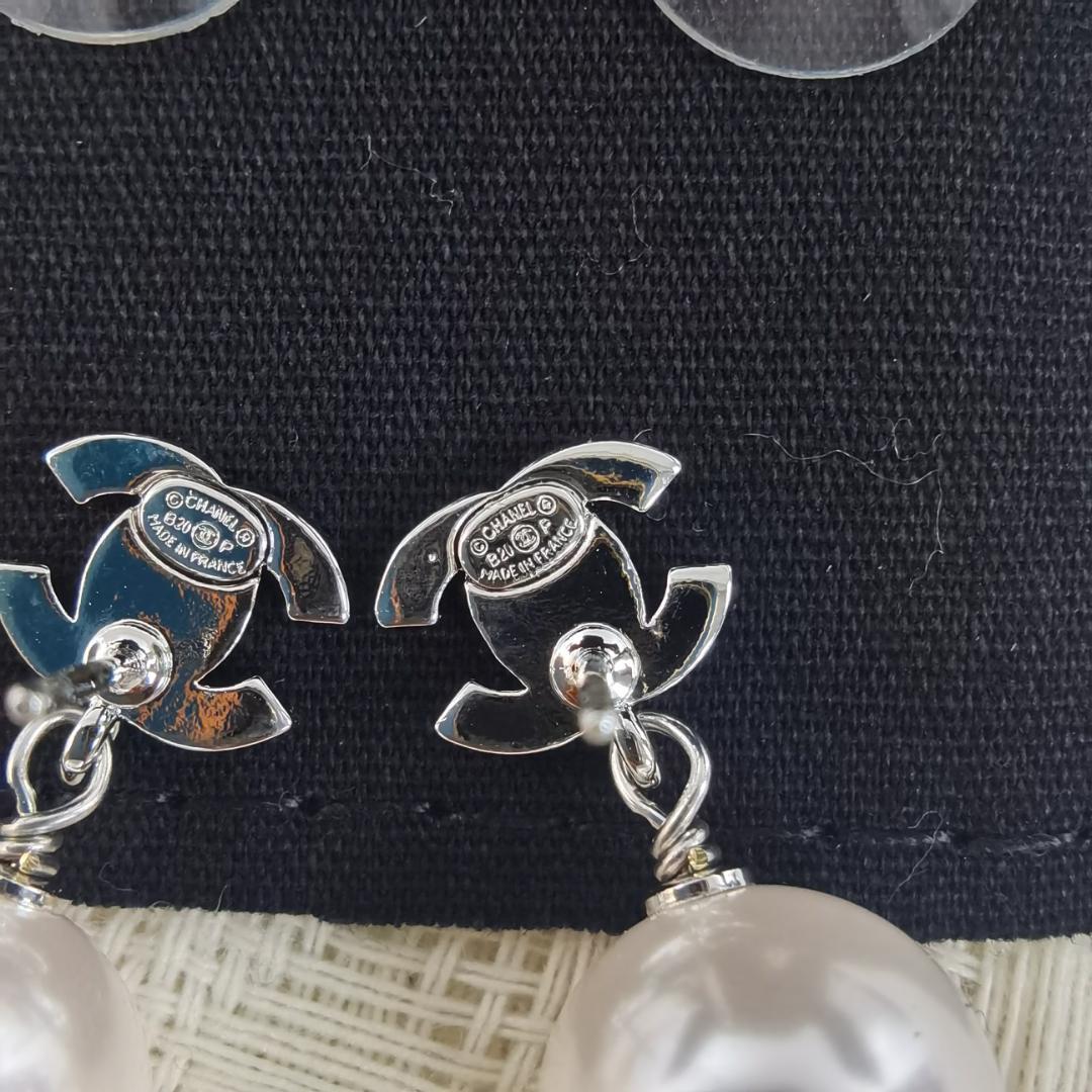 CHANEL ココマーク　パールピアス