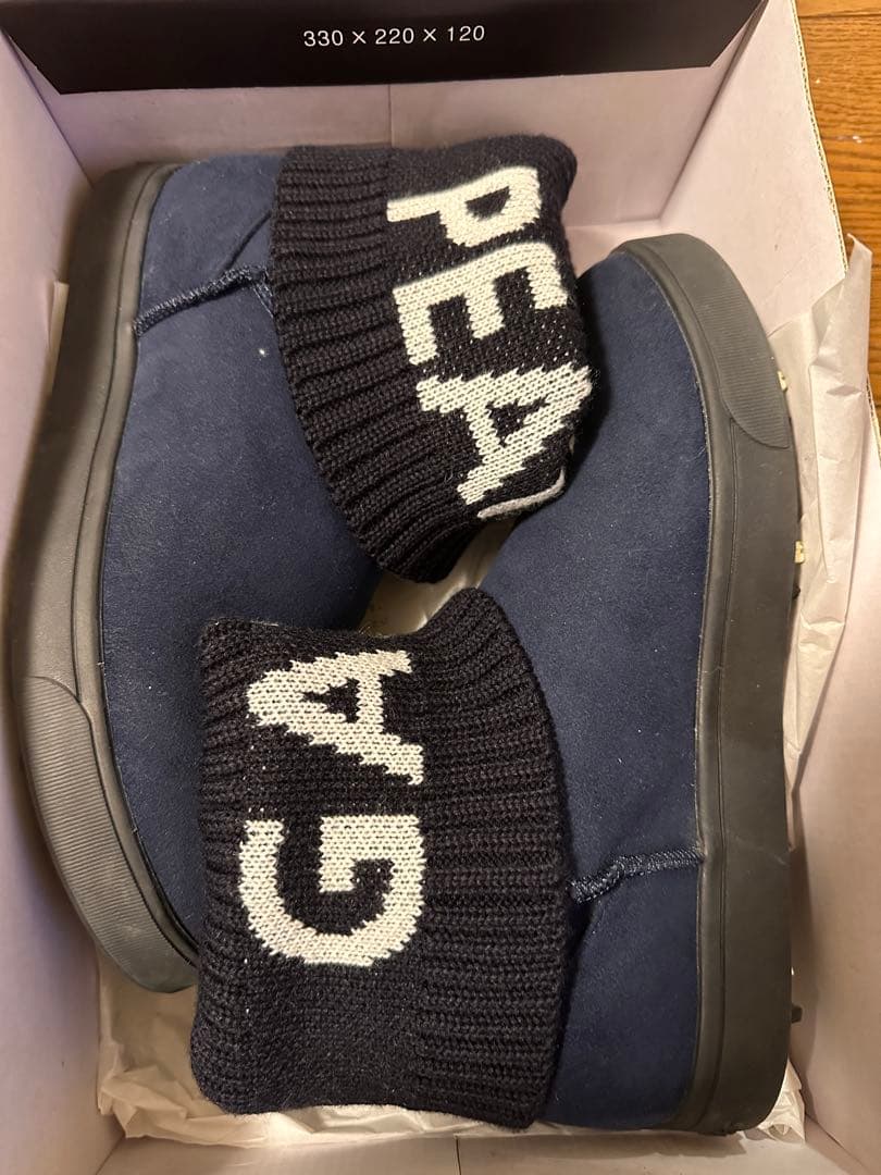 【一度のみ着用】パーリーゲイツ スパイクムートンブーツ24センチ