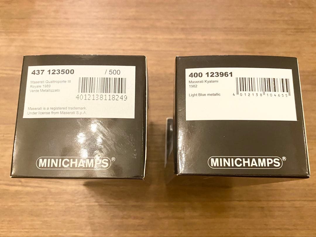 中古品 希少 1/43ミニチャンプス マゼラティ クアトロポルテ&キャラミ 2台