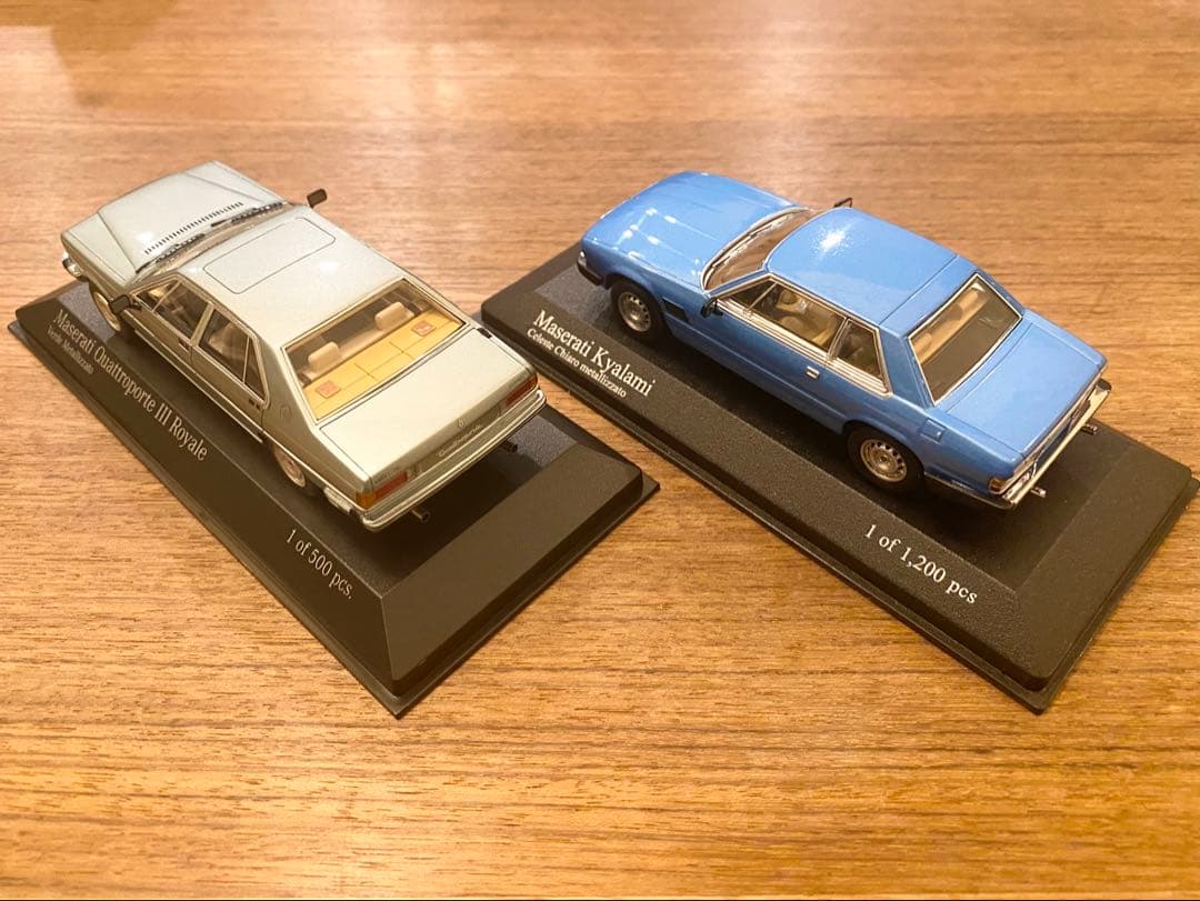 中古品 希少 1/43ミニチャンプス マゼラティ クアトロポルテ&キャラミ 2台