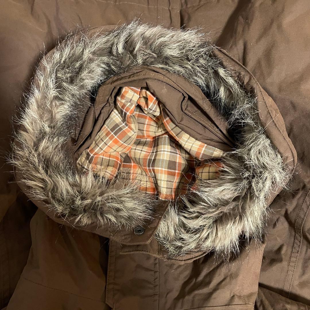 Burtonバートンスキーウェアスノーボードジャケットパーカーフード茶色ブラウン