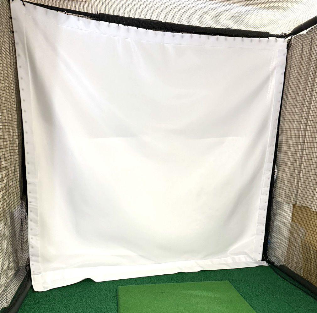 消音スクリーン　Sky　trak 正規代理店購入　ゴルフ　白幕　スクリーンシート