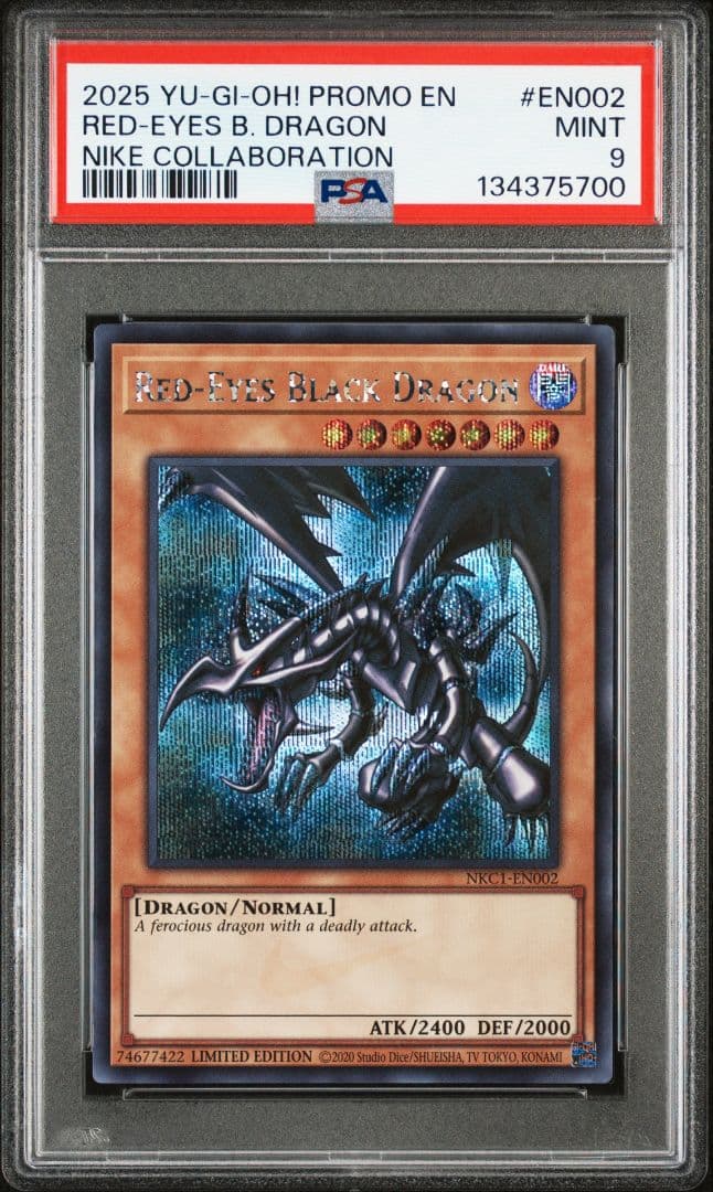 PSA9 NIKE YuGiOh! 遊戯王 レッドアイズブラックドラゴン