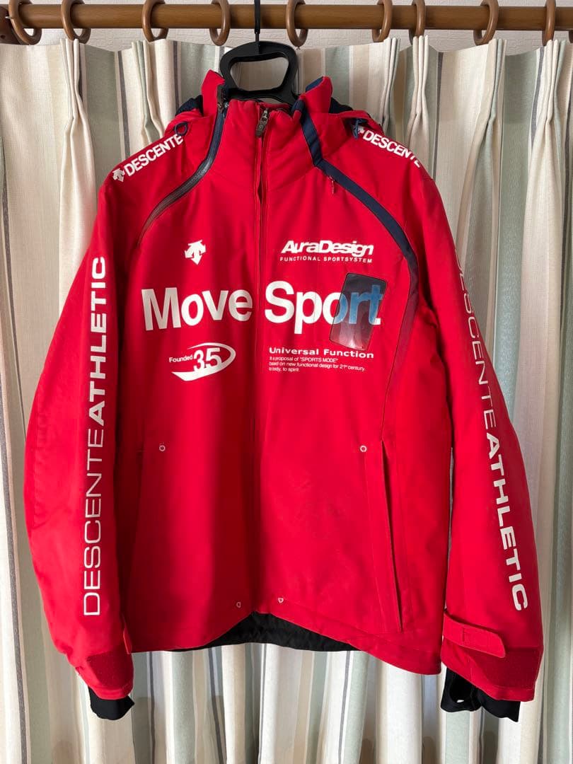 DESCENTE Move Sport スキーウェア 赤 上 サイズM