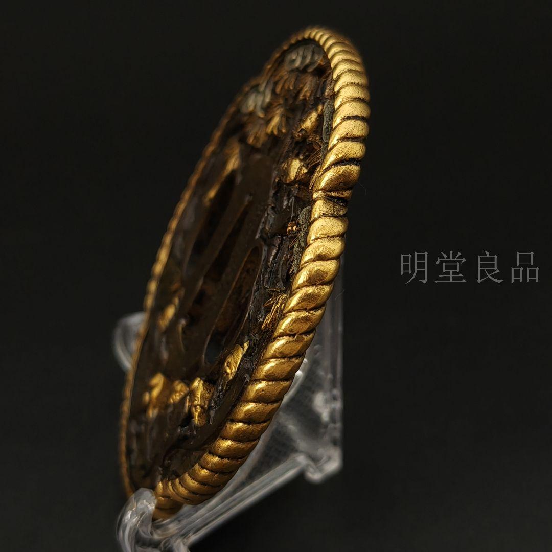 日本刀装具　刀鍔　竹林七賢者の図　銅地　細工　金銀メッキ　刀剣美術　武道具