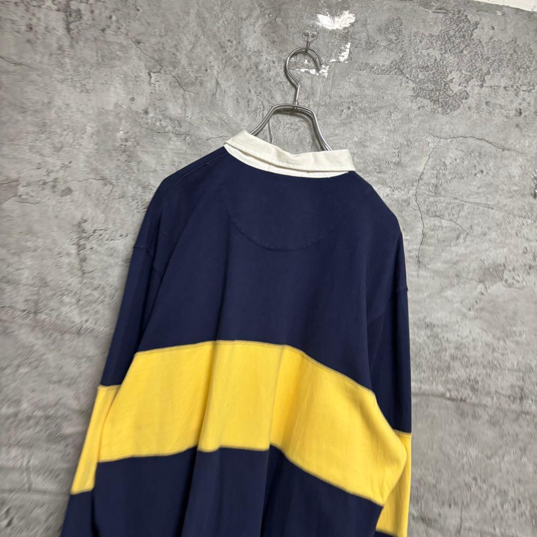 ポロバイラルフローレン　ラガーシャツ　古着　ビンテージ　90s ラグビー　L
