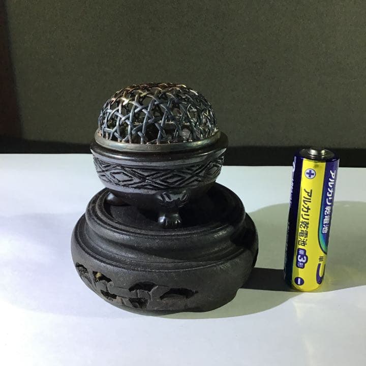 玉彫　三足　銀火屋　ミニ