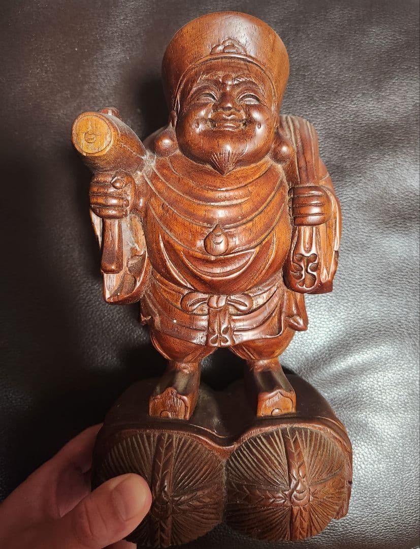 恵比寿大黒　大黒様　恵比寿様　木彫り