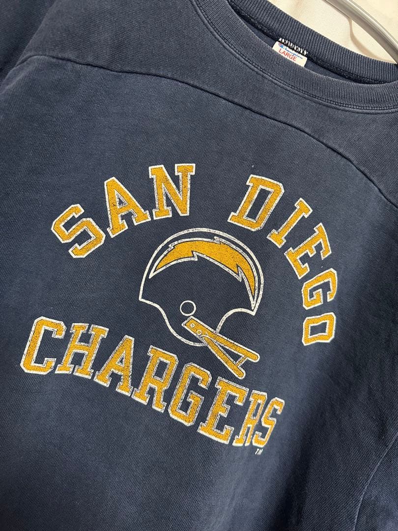 Champion フットボール Tシャツ 80's チャンピオン フェード L