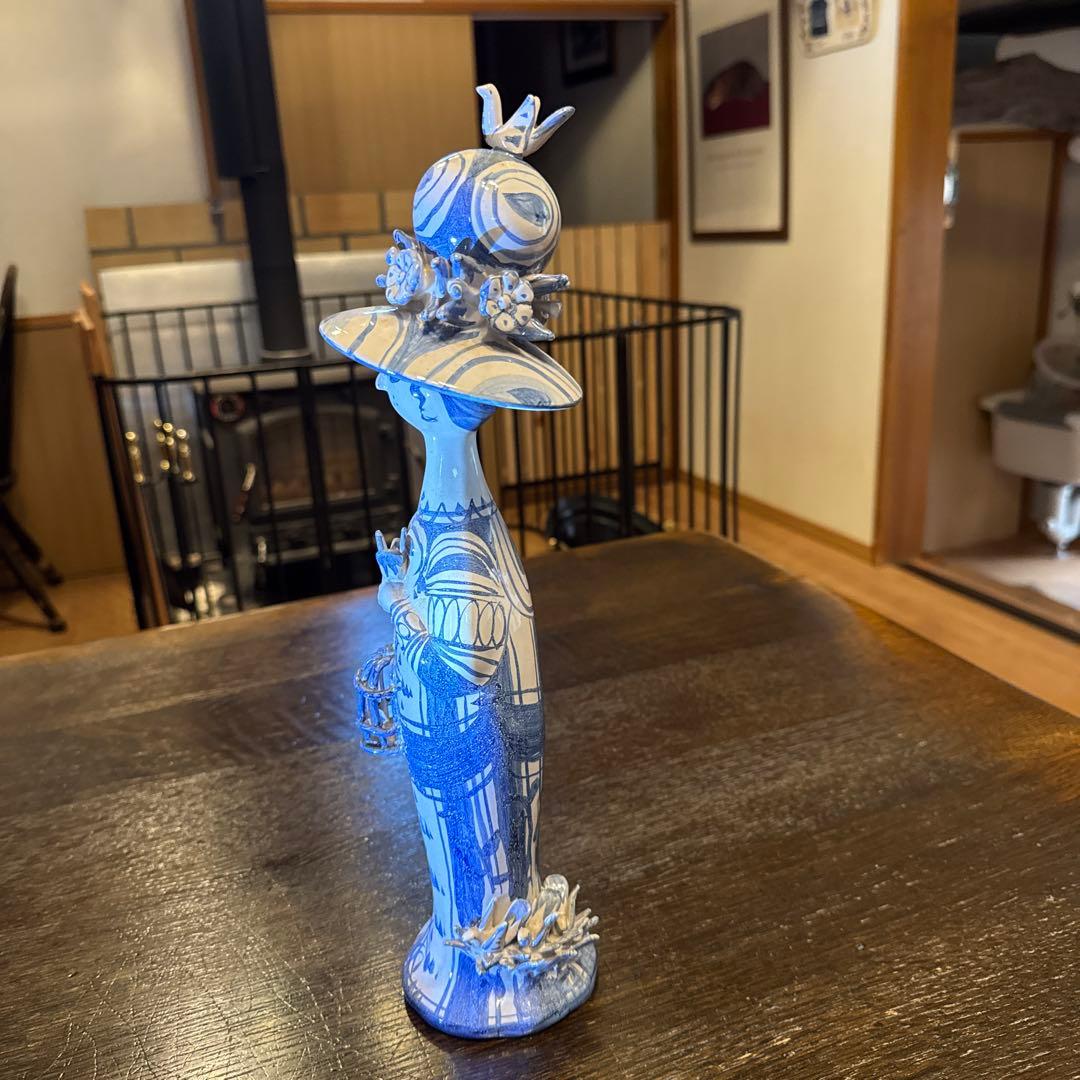 ビヨンヴィンブラッド　陶器人形　花　小鳥2点