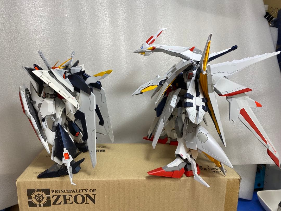 へ*ろ様 HG XI ガンダム、ペーネロペー 2体セット　全塗装　閃光のハサウェ