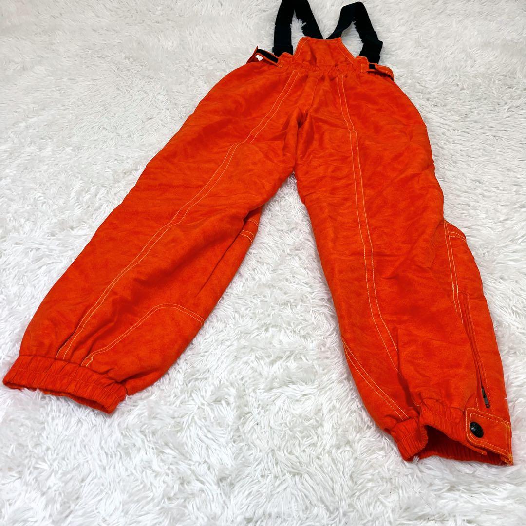 平成レトロ 90s DESCENTEスノーウェア上下 L オレンジ スキースノボ
