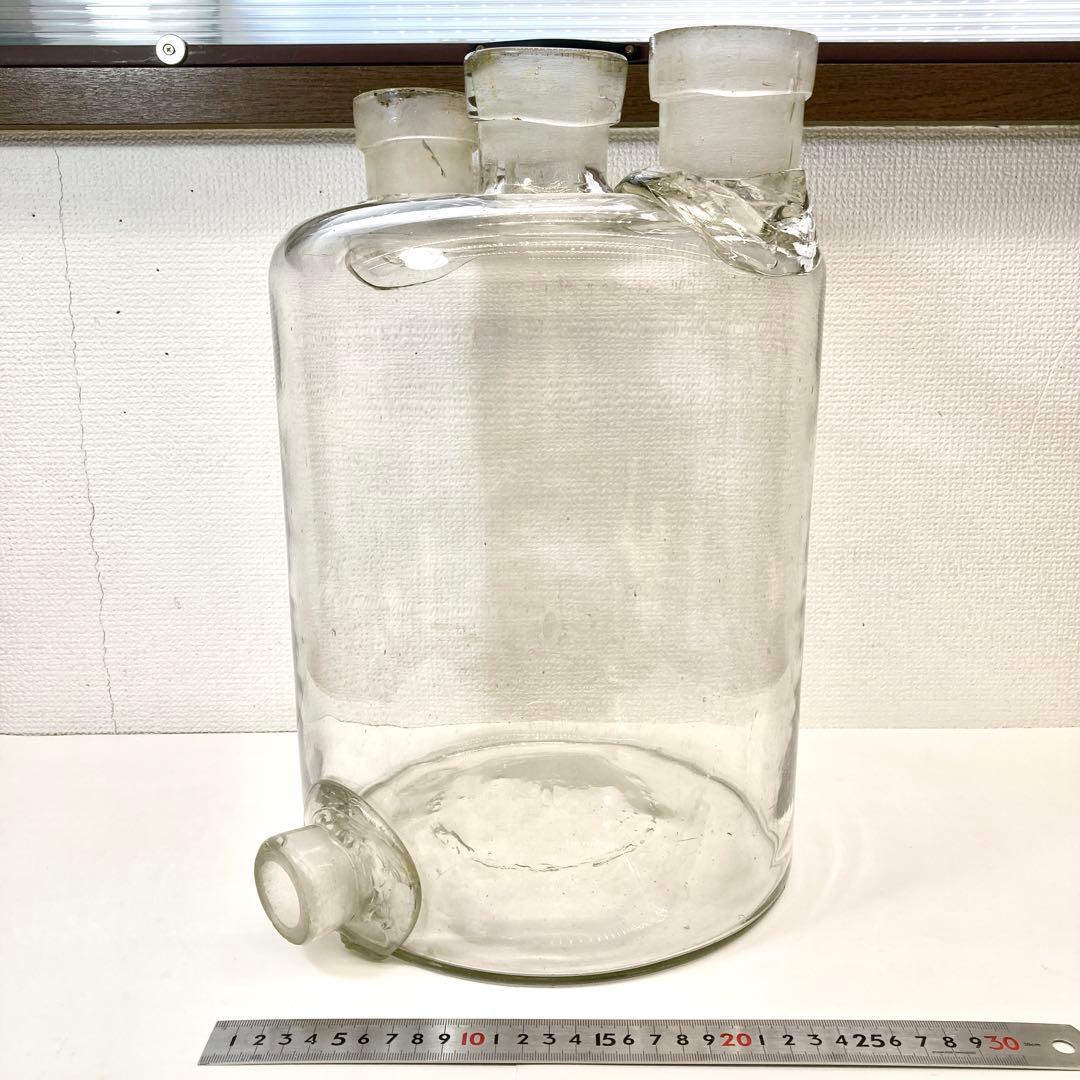 希少 レア 大型 イギリス ビンテージ 実験器具 ガラス瓶 ウルフ瓶 薬瓶