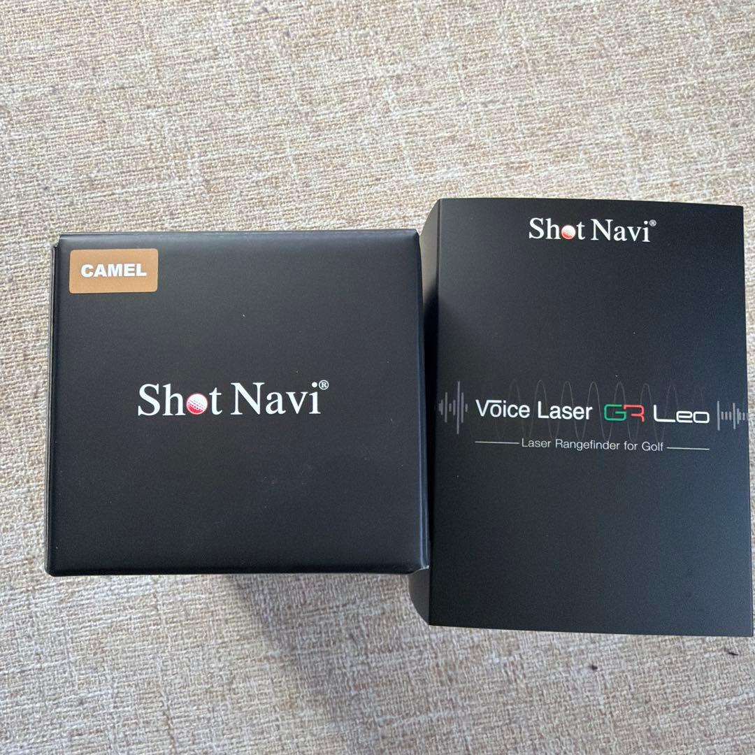 美品　Shot Navi Voice Laser GR Leo camel