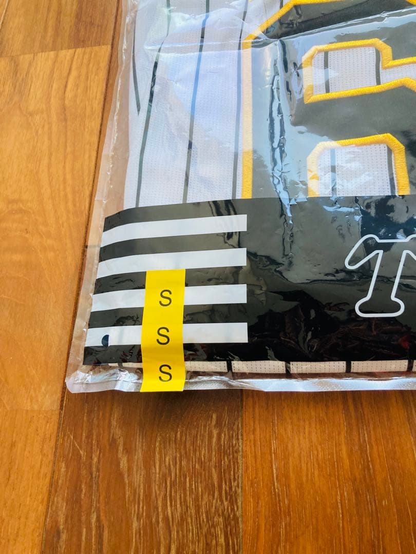 阪神タイガース 湯浅 ユニフォーム　メンズS 湯浅京己　刺繍　ミズノ