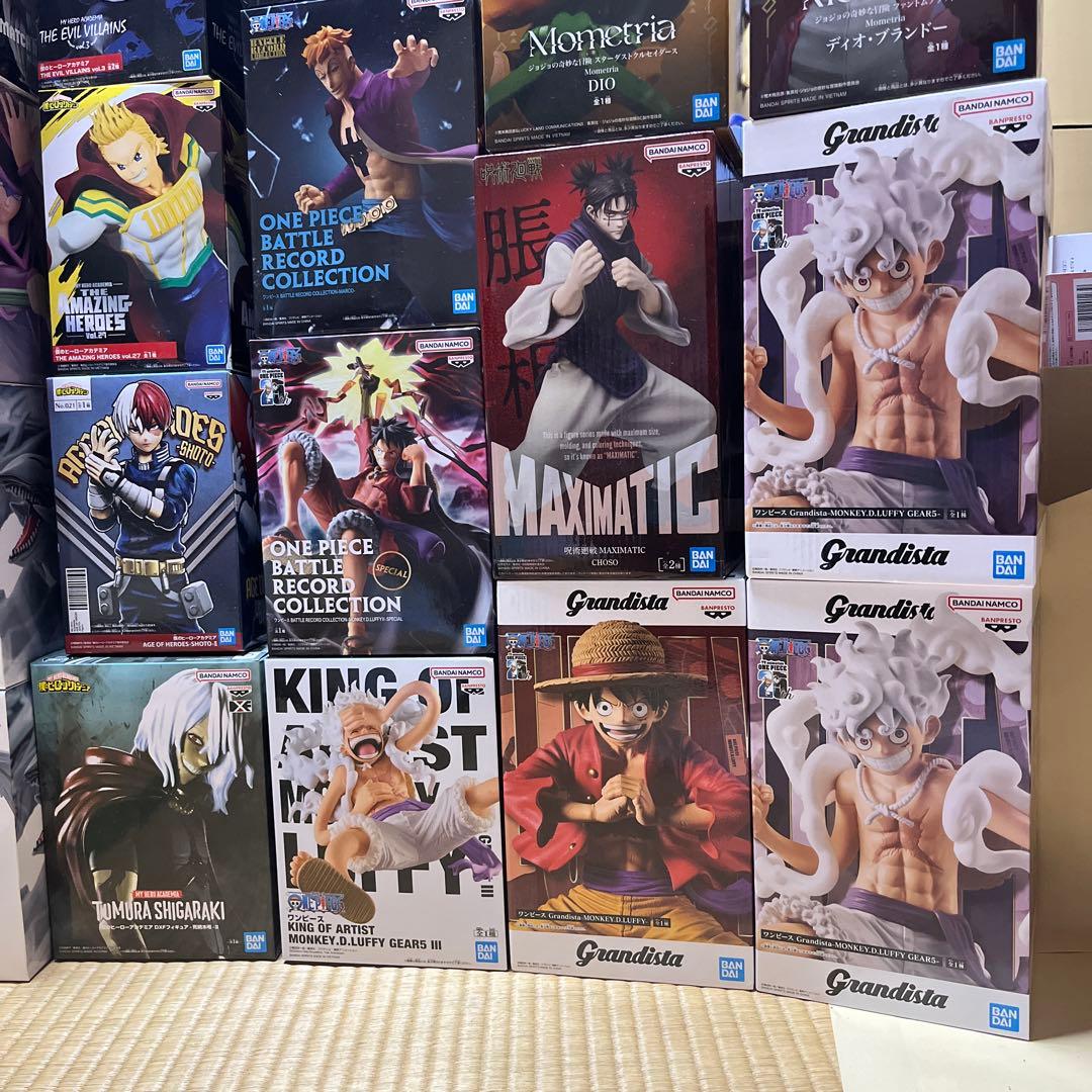 28個 ワンピース 呪術廻戦 ジョジョ ヒロアカ 遊戯王 フィギュアまとめ売り
