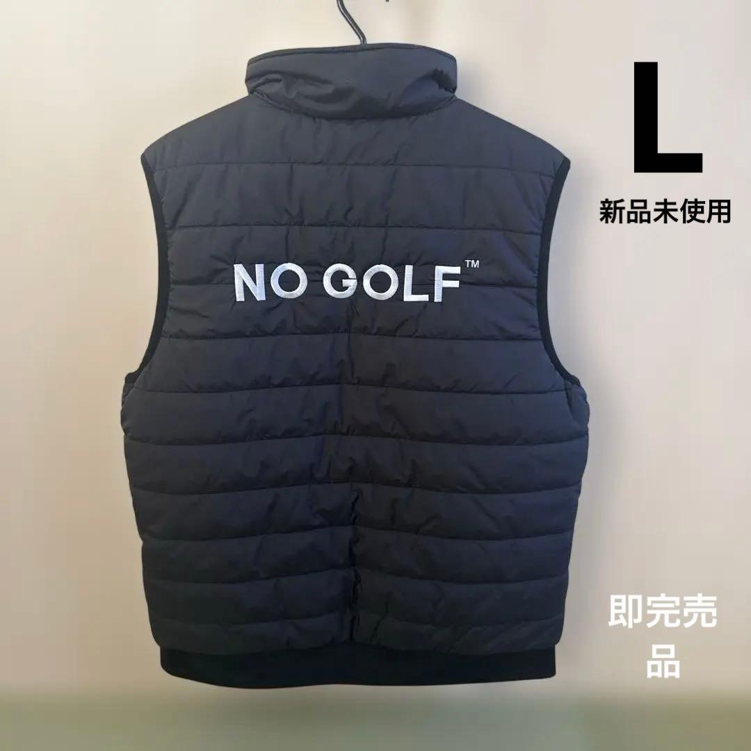 CLUBHOUSE NO GOLF™ NO COFFEE™ ベスト 黒 白 L