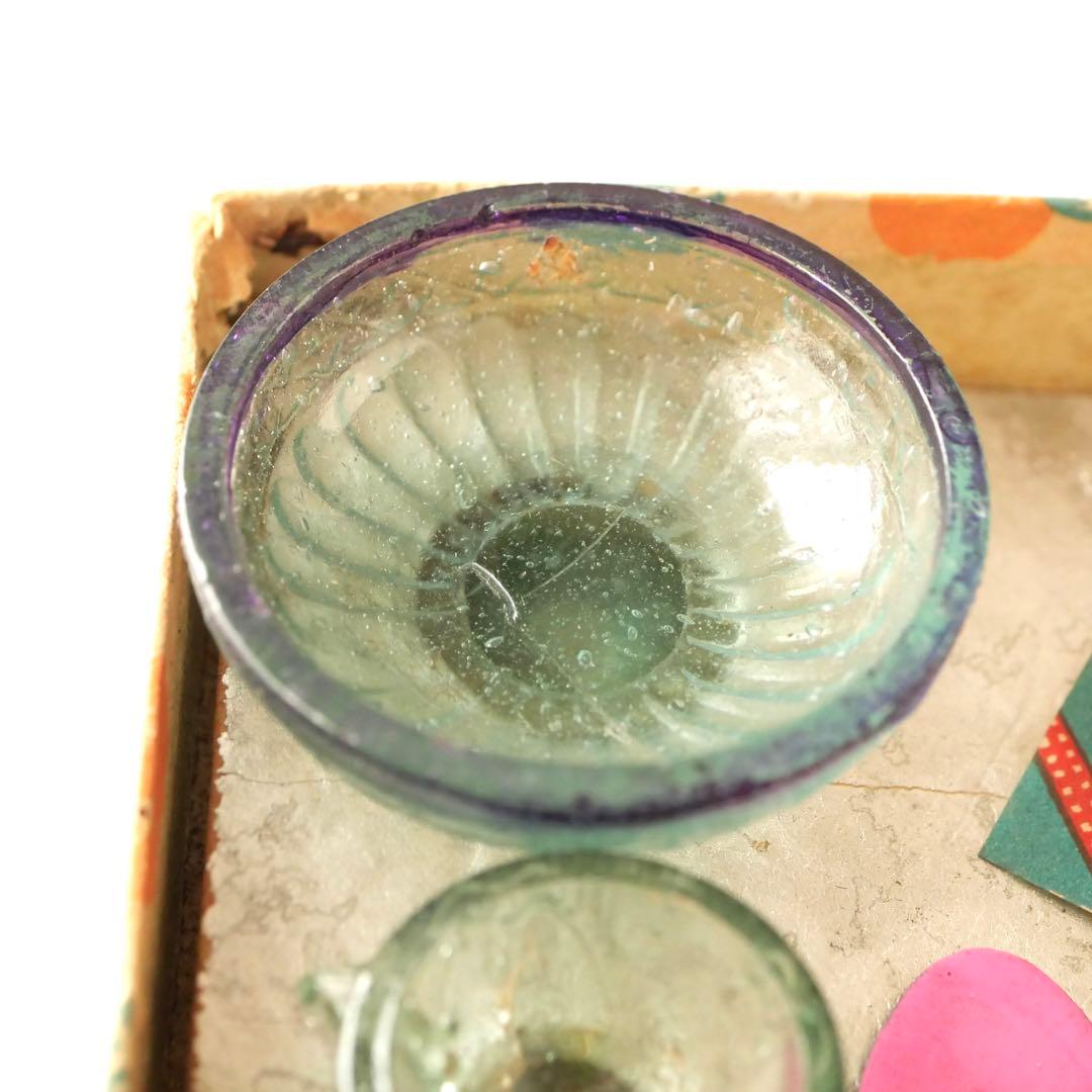 ままごとガラス 元箱付き　レトロ ペロペロ