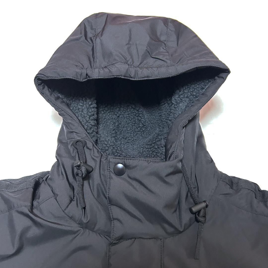 新品　ADIDAS　Mサイズ　ロング ボアコート　ベンチコート　ブラック　タフタ