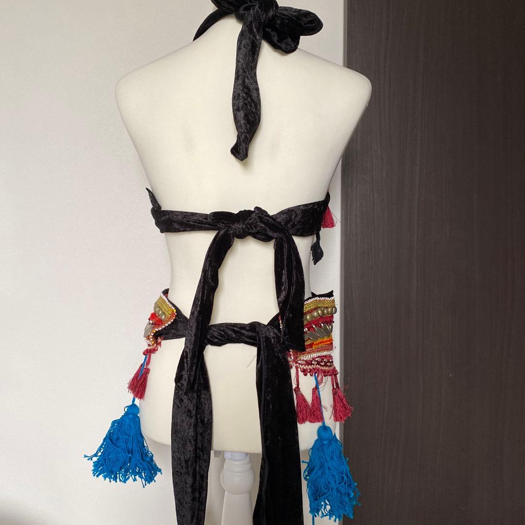 トライバル　ベリーダンスブラとベルトセット