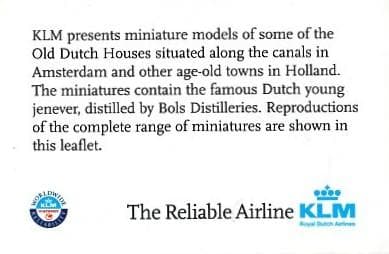 KLMオランダ航空のデルフトブルーのミニチュアハウス No.2