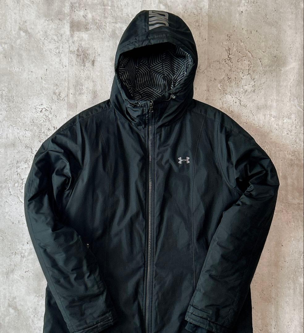 アンダーアーマー ロングコート LG コールドギア 防寒 ブラック