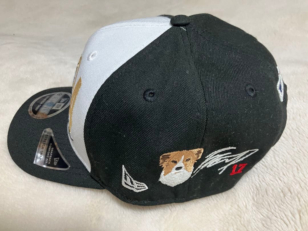 日本未発売　ドジャース デコピン＆大谷サイン刺繍入りチャンピオンキャップ2024