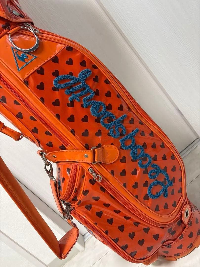 Lecoq sportif／ルコックスポルティフ　キャディバッグ オレンジ/橙