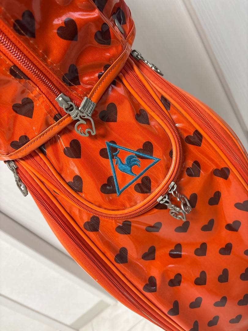 Lecoq sportif／ルコックスポルティフ　キャディバッグ オレンジ/橙