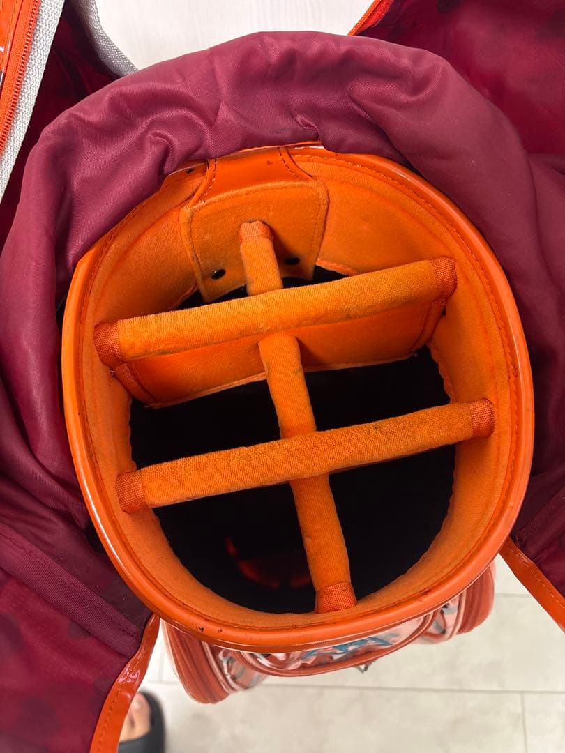 Lecoq sportif／ルコックスポルティフ　キャディバッグ オレンジ/橙