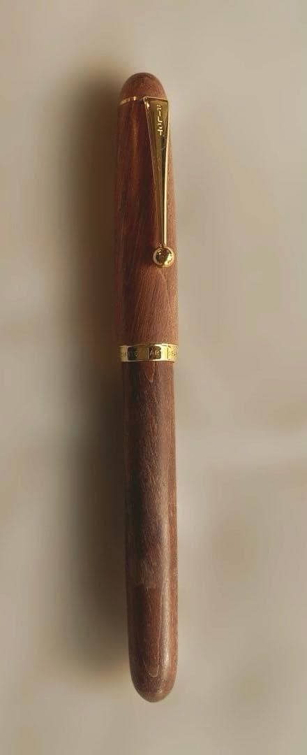 パイロット　木製 万年筆 ブラウン　カスタム　アート　カエデ　ジャパン　14k