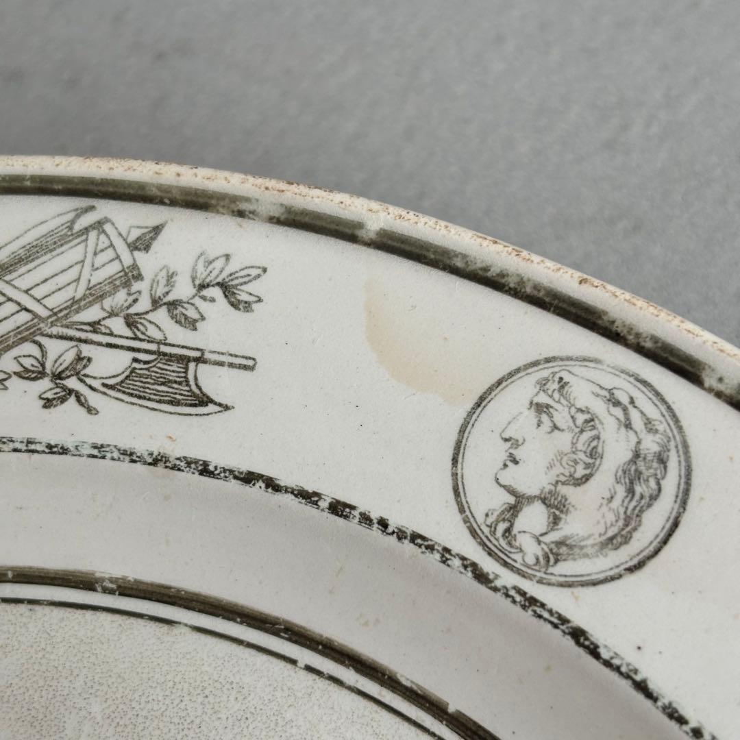 専用❣️フランスアンティーク クレイユ窯のグリザイユプレート