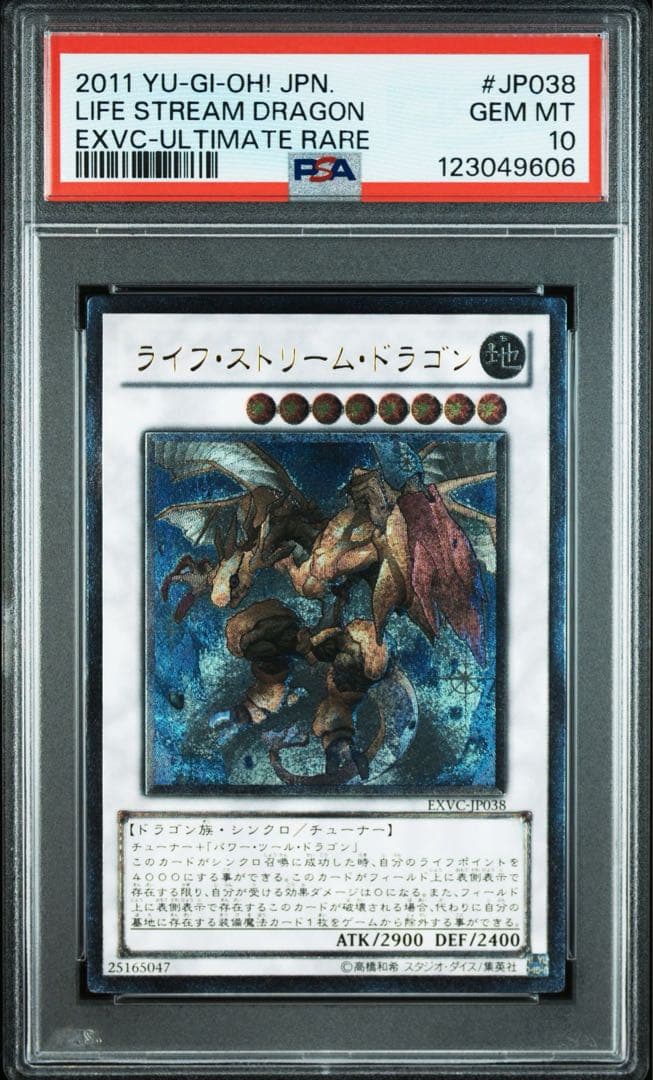 遊戯王　ライフストリームドラゴン　PSA10 レリーフ　EXVC