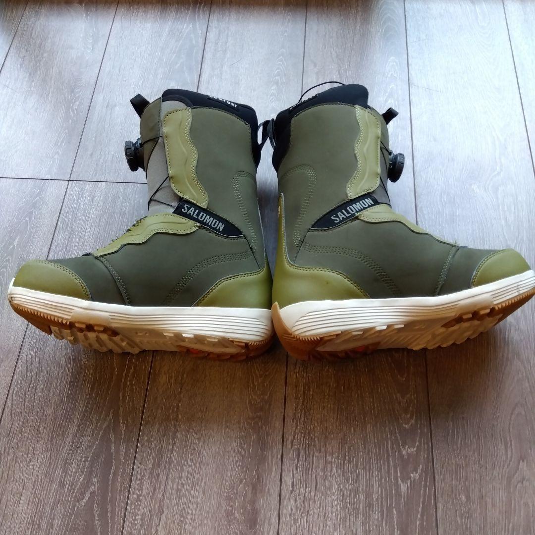 スノボー　ブーツ　カーキ色　SALOMON BOA SJ BOA 24.5cm