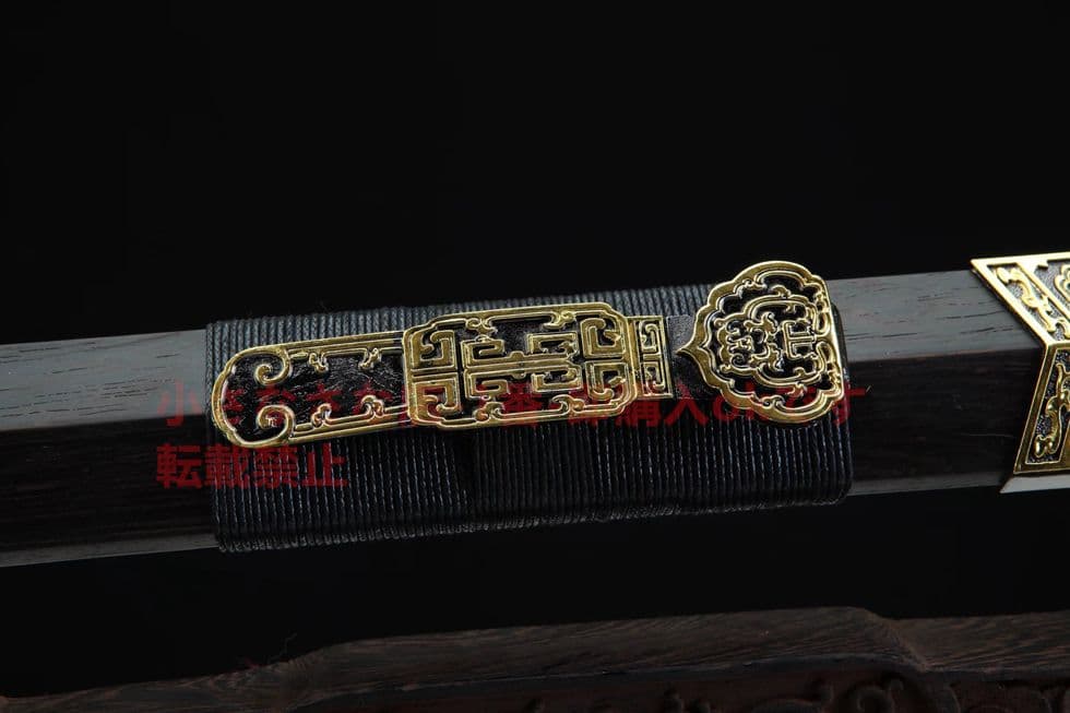 合金2色戦鋒漢剣（黒地2色タイプ）古兵器     武具　刀装具　日本刀　模造刀