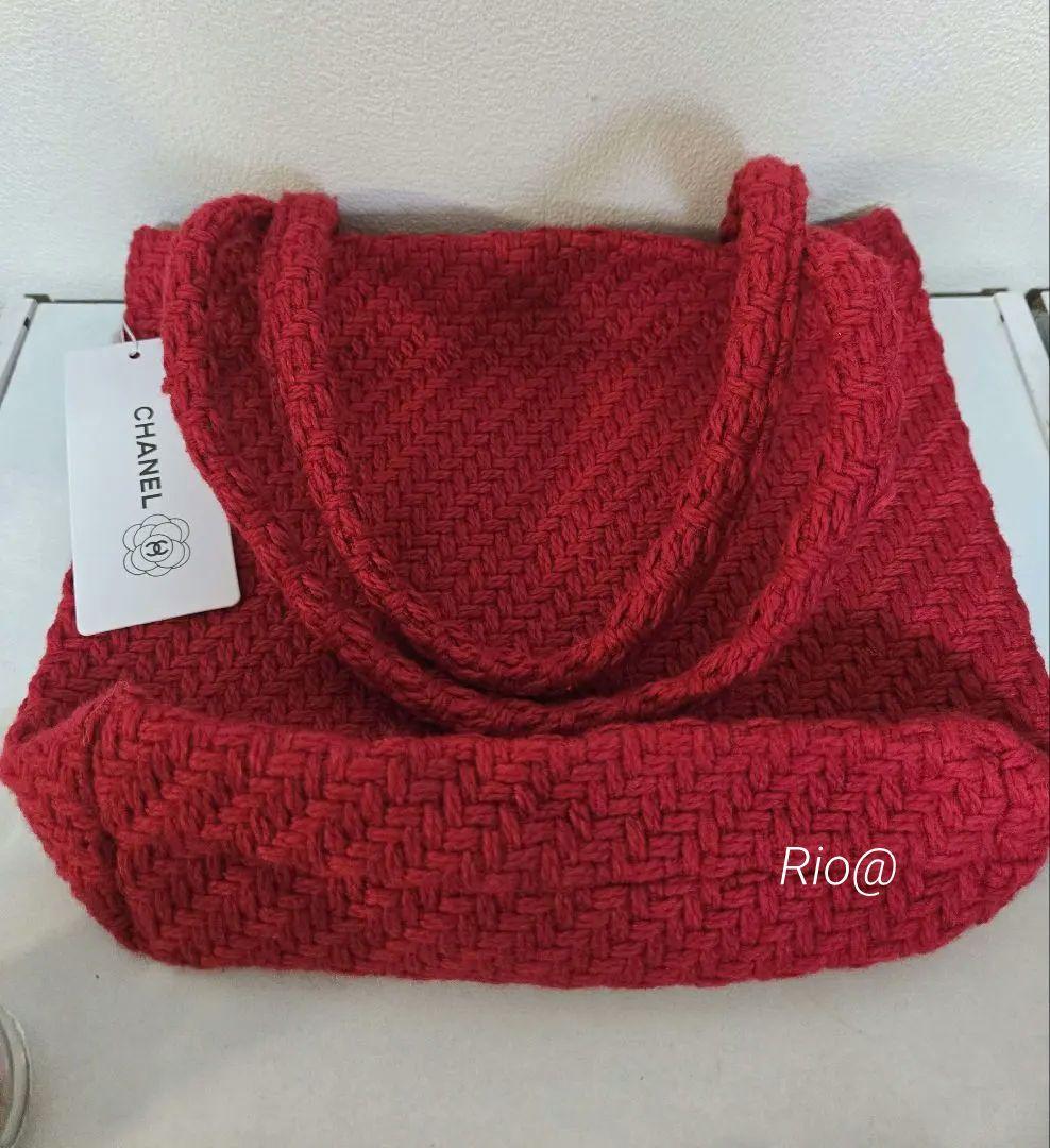 新品 CHANEL ノベルティ トートバッグ ビッグココ レッド