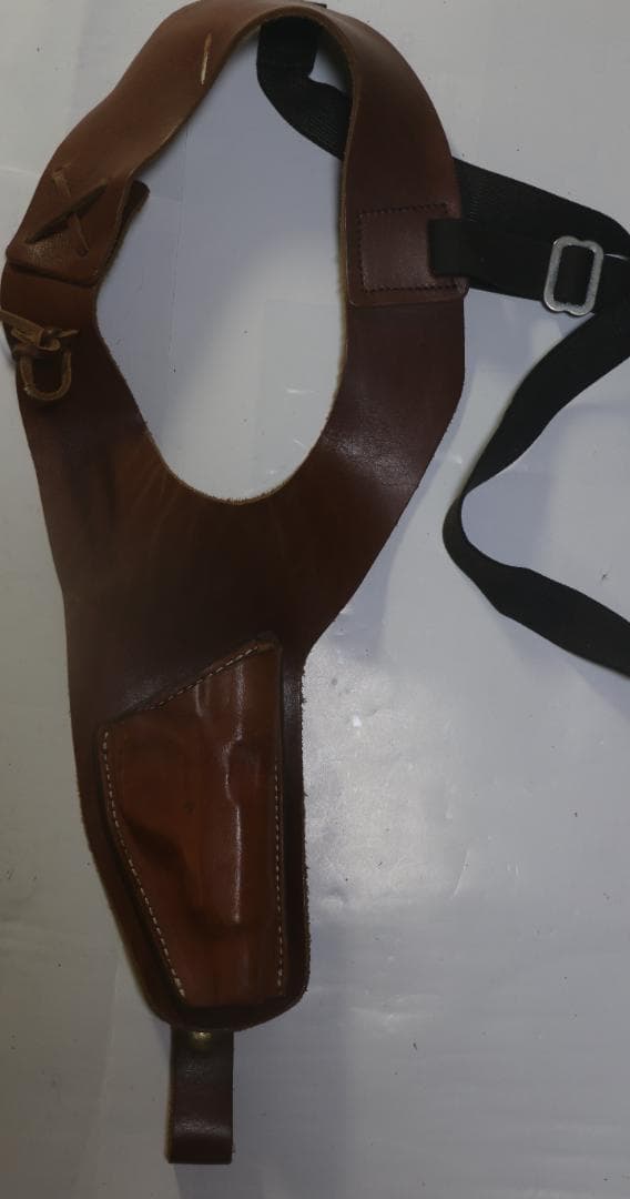 超貴重MGC ワルサーPPK用バーンズ・マーチンショルダーホルスター茶革　未使用